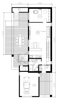 Ukázková dřevostavba Praha, 1NP